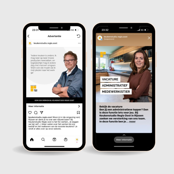 Social media marketing voor Keukenstudio Regio Oost